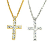 Cross Pendant Necklace Rhinestone